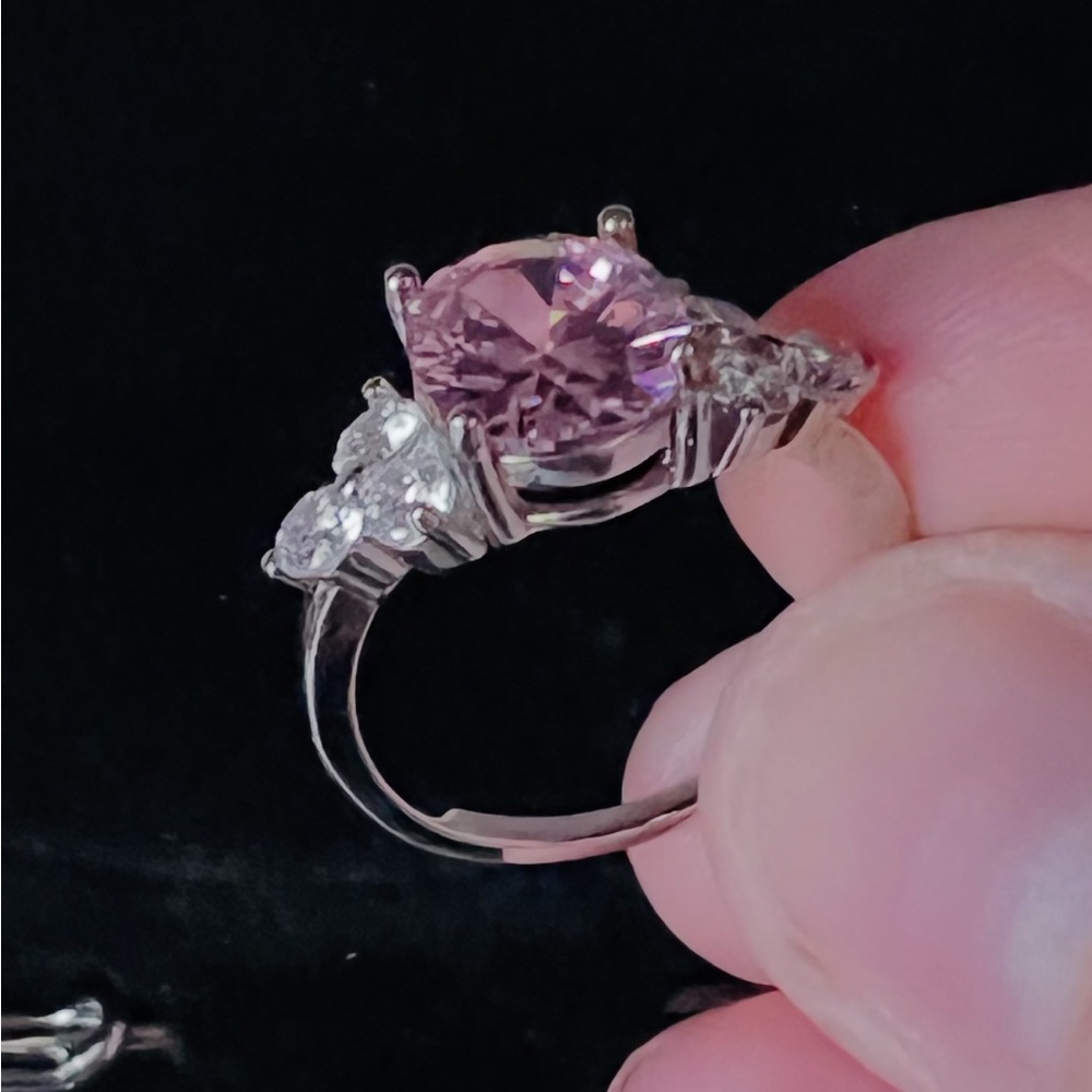 29. Pink and Silver Ring - Picture 2 of 5